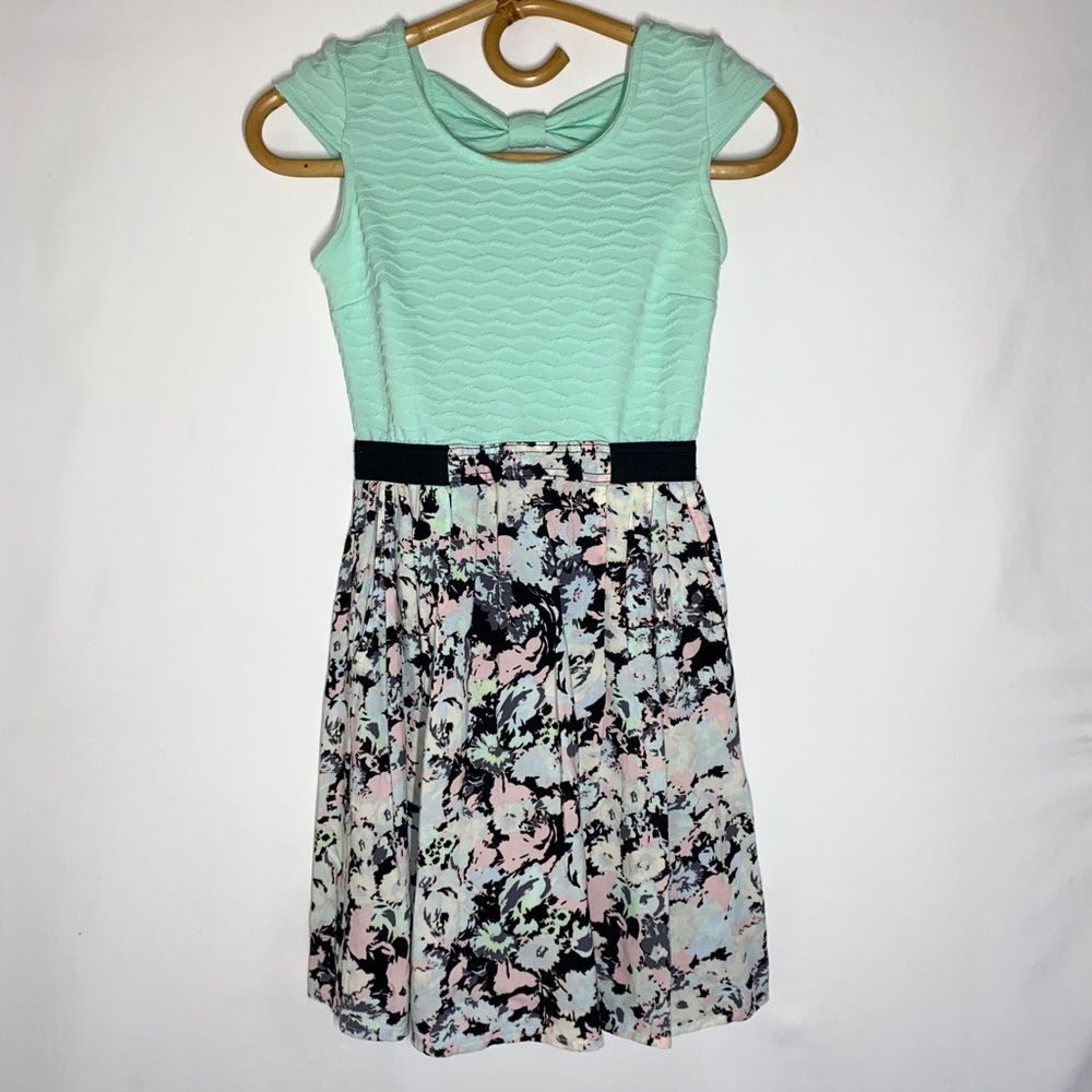 Love, Fire Floral Skater Dress